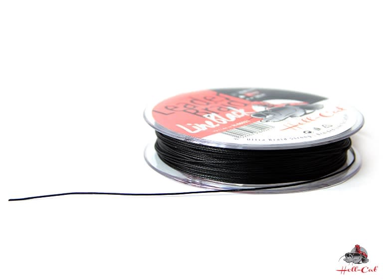 HELL-CAT SPLÉTANÁ NÁVAZCOVÁ ŠŇŮRA LEADER BRAID LINE BLACK 20M 1.40MM/125KG