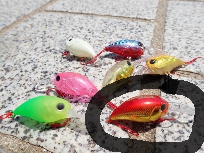 Rybárske voblery plávajúce, 5cm, Slo MO f. red gold