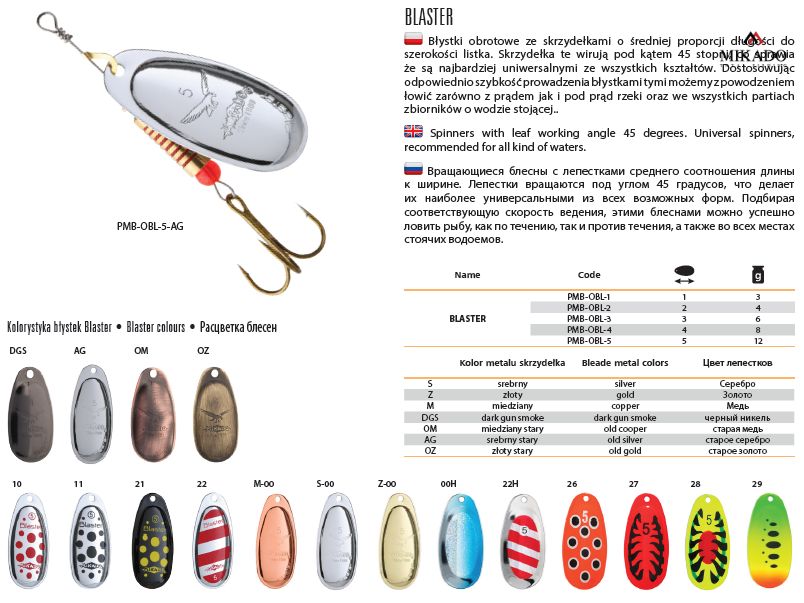 Rotačka - SPINNER - FOCUS Nr 3 - FIRE TIGER