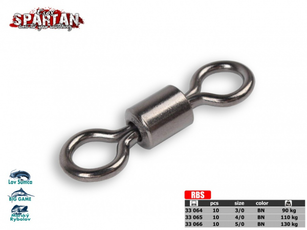 Obratlík SPARTAN Rolling Barrel Swivel 90kg