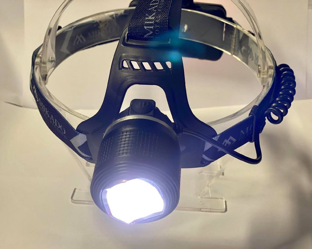 MIKADO Nabíjacia čelovka - HEAD 550 LUM + UV