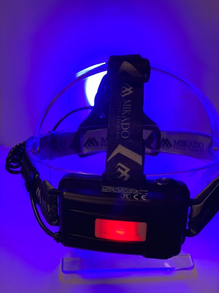MIKADO Nabíjacia čelovka - HEAD 550 LUM + UV