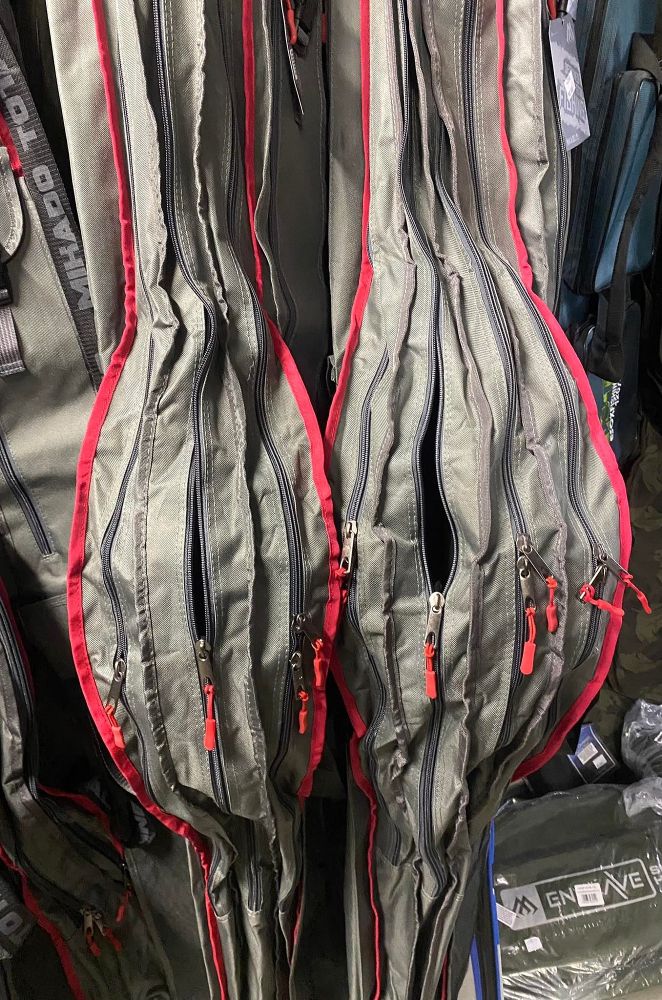 MIKADO Obal na prúty COMPARTMENT sivý - 140cm (3 komorový)