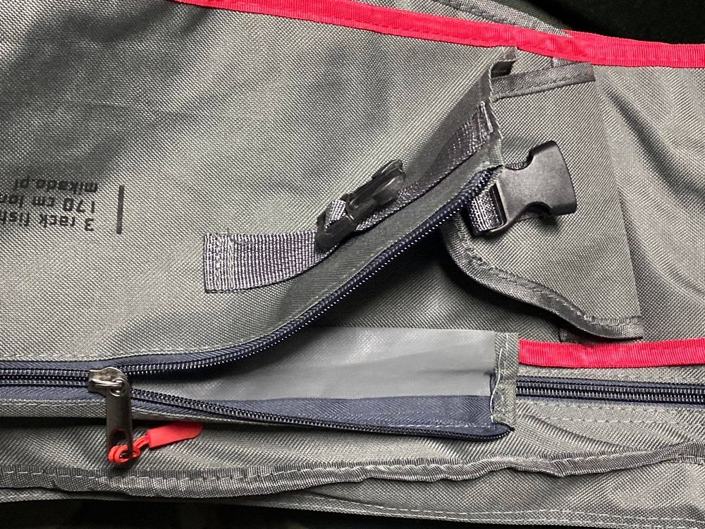 MIKADO Obal na prúty COMPARTMENT sivý - 140cm (4 komorový)