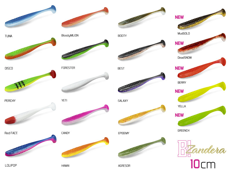 Umelá nástraha Delphin ZANDERA UVs / 5ks 10cm/DISCO