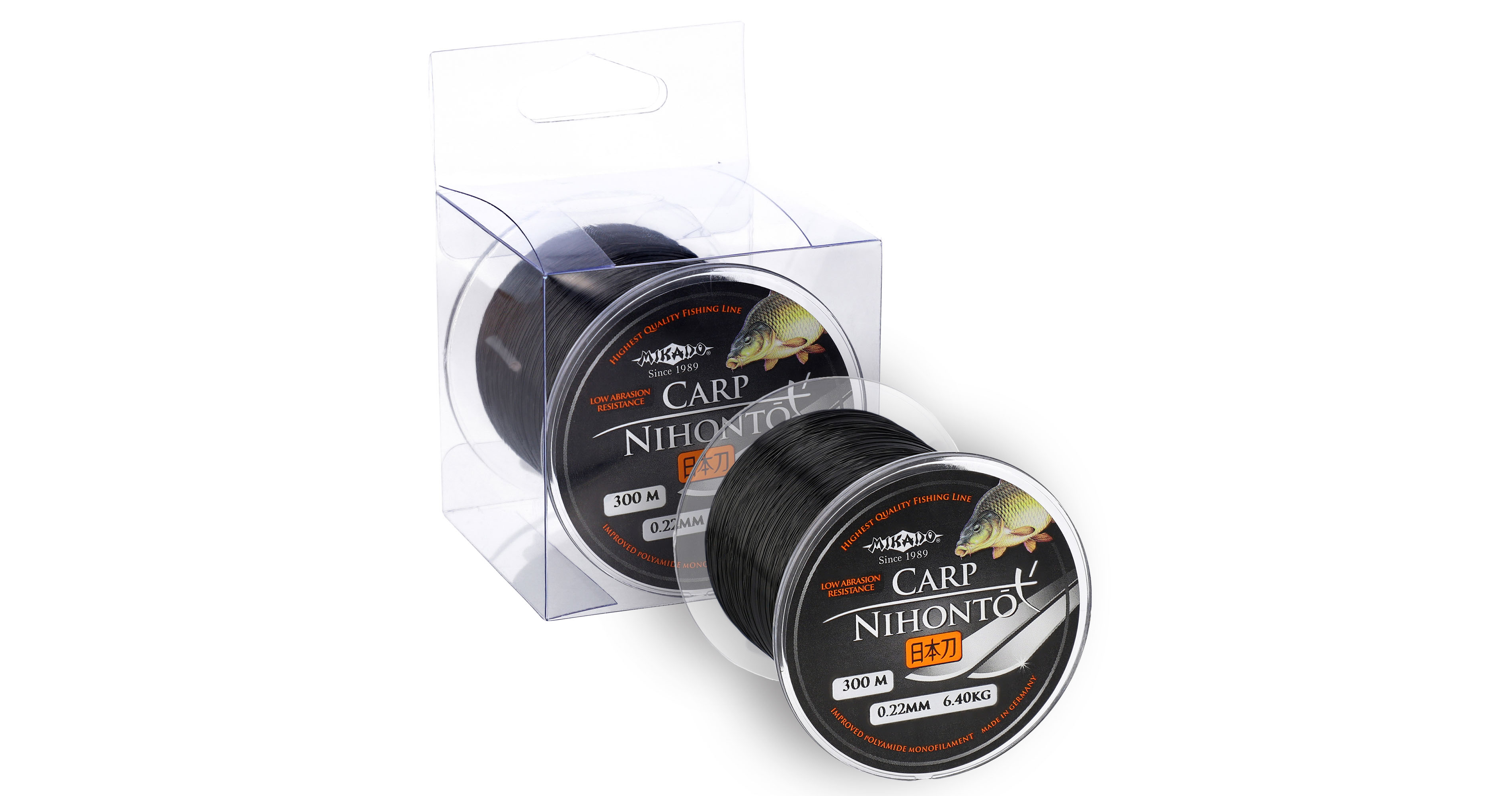 MIKADO Kaprový Vlasec - NIHONTO CARP (čierny) 0.35 300m