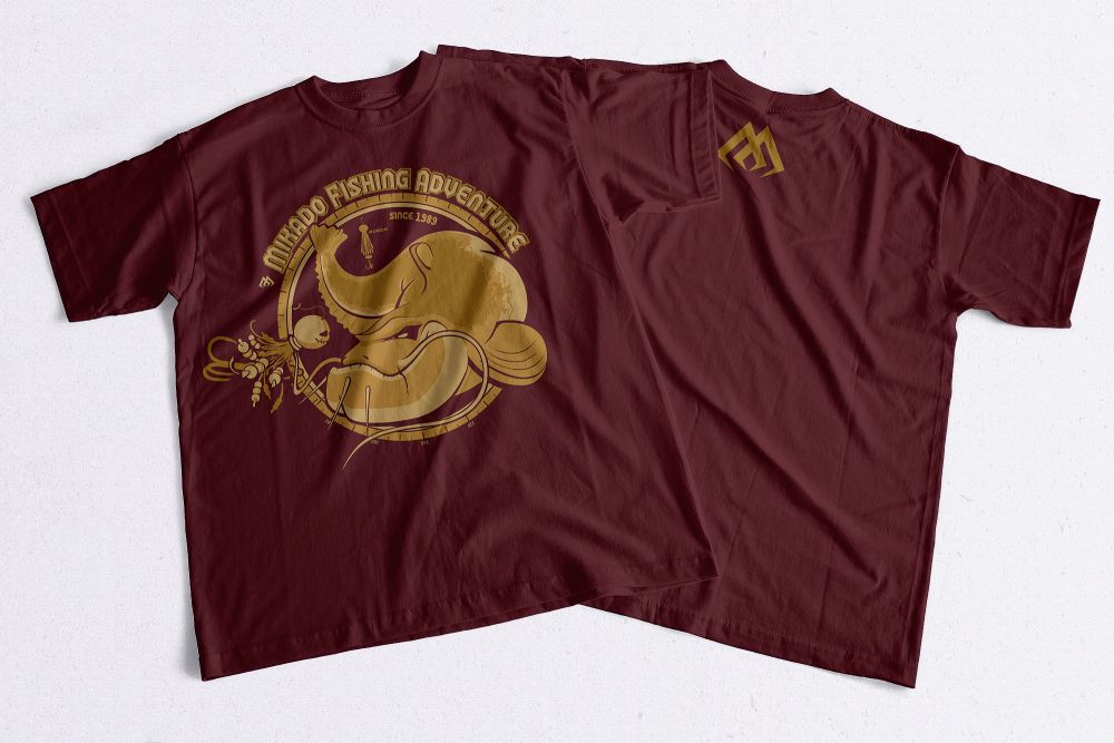 MIKADO Tričko FISHING ADVENTURE - veľ. XXL - SUMEC