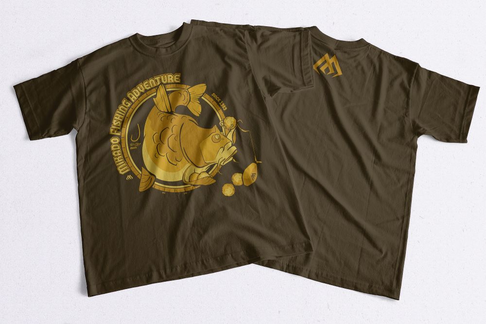 MIKADO Tričko FISHING ADVENTURE - veľ. XL - KAPOR