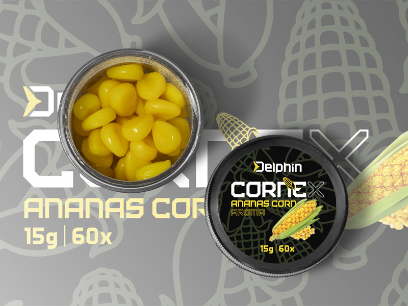 Umelá nástraha Delphin CorneX Pop Up / 60ks Kukurica- Ananás