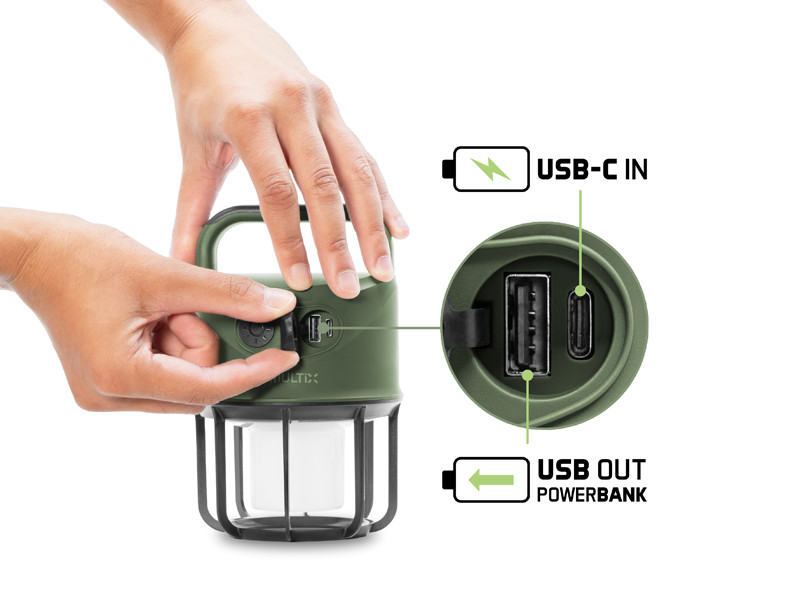 Kempingová lampa Delphin Multix