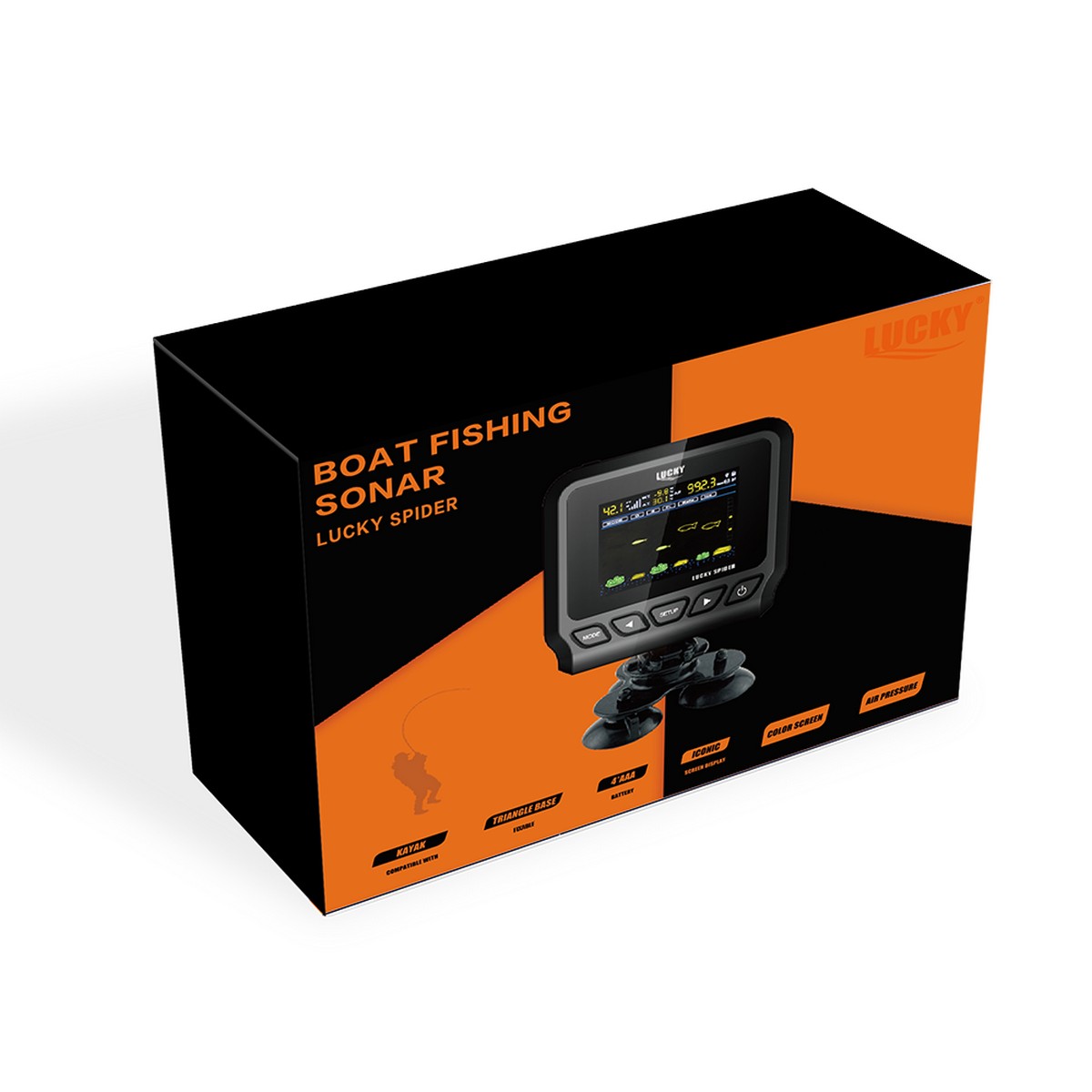 LUCKY SPIDER KÁBLOVÝ SONAR S DRŽIAKOM