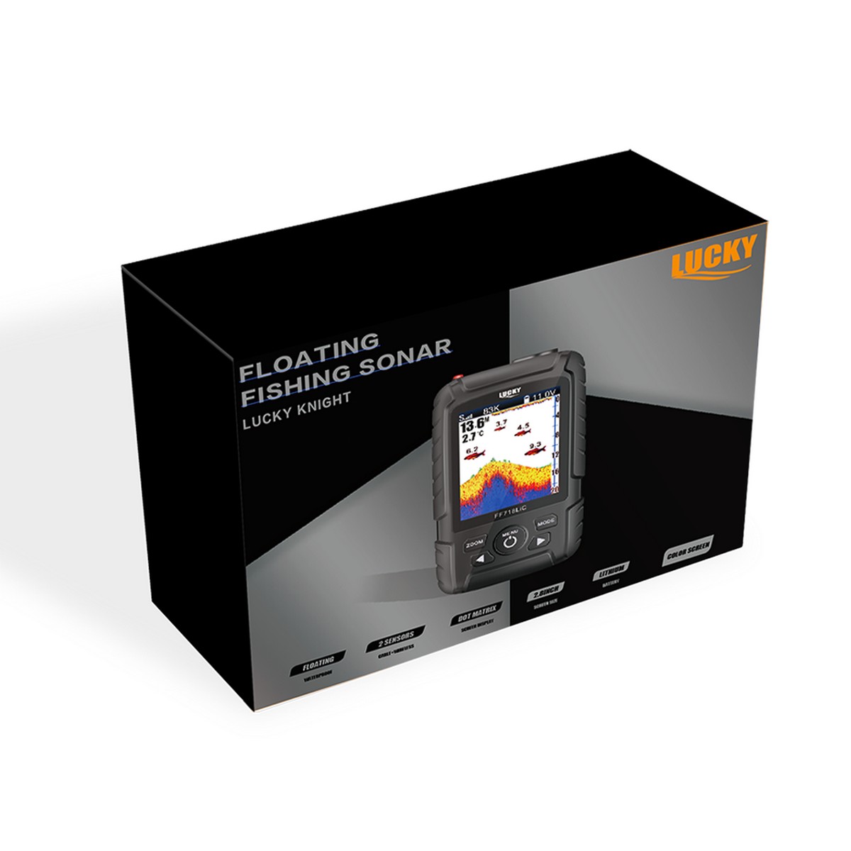 LUCKY KNIGHT BEZDRÁTOVÝ RUČNÍ SONAR S BAREVNÝM DISPLEJEM