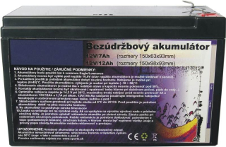 Akumulátor k sonaru a zavážacej loďke 12V/7Ah