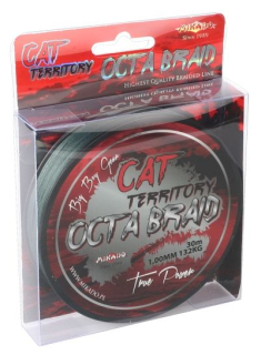 MIKADO Sumcová nadväzcová šnúra CAT TERRITORY OCTA BRAID 1.2 GREEN 30M - 153kg