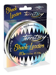 MIKADO Šokový Vlasec TERRITORY SHOCK LEADER 45lbs/0.55mm/80m (zelený)