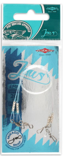 MIKADO Hotový fluocarbonový nadväzec JAWS (35cm/12kg) 2ks