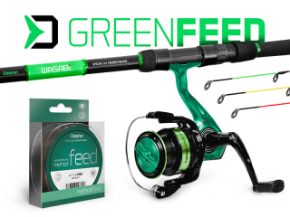 Feedrový set Delphin GreenFEED 300 300cm/100g + 3T + Method FEED 200m