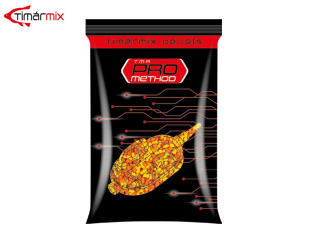 Timár Pro Method Carp Pellet Mix 800 g, Aróma: Jahoda-Krill 1,5 mm