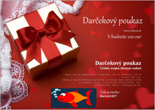 Darčeková poukážka 200 eur