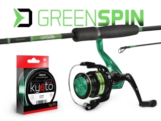 Prívlačový set Delphin GreenSPIN 240cm/30g + 3T + 0,234mm