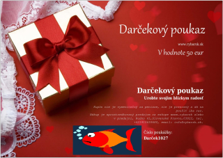 Darčeková poukážka 50 eur