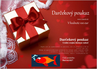 Darčeková poukážka 100 eur