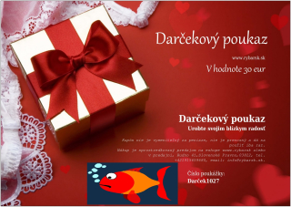 Darčeková poukážka 30 eur