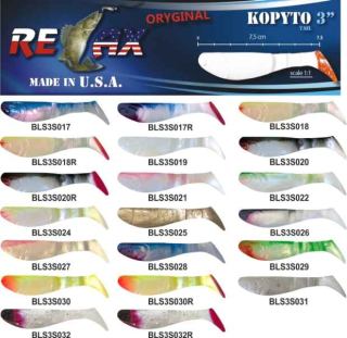 RELAX kopyto RK 2,5 (6,2cm) cena 1ks/bal10ks farba BLS25S017R červený chvostík