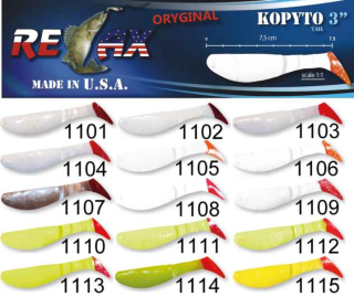 RELAX kopyto RK3-7,5cm - prívlačová nástraha -bal.10ks farba 1115 - cena za 1ks