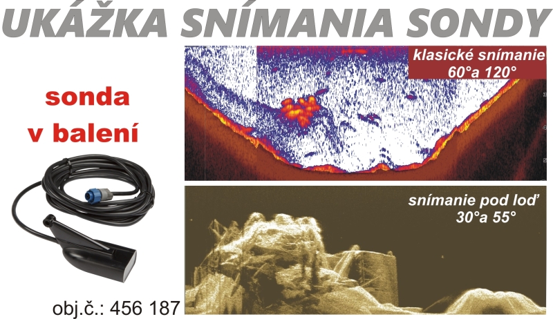 Sonar LOWRANCE Hook-5x Chirp so sondou sonar + sonda Chirp/DSI