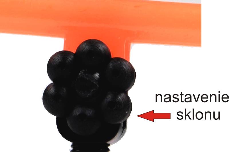 Hrazdy na feeder - oranžová predná - šírka 19cm