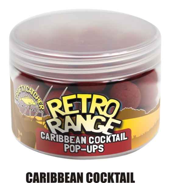 Boilies pop up Crafty Catcher Retro Range 15mm / 60g King Prawn Washed Out Pink & White/Kráľovská kreveta ru