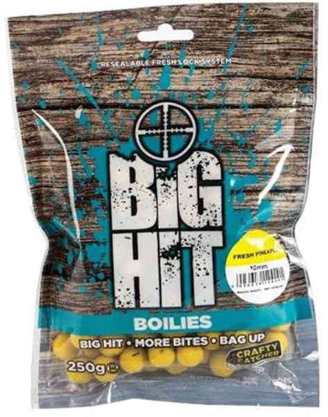 Boilies Crafty Catcher Big Hit 10mm / 250g Spicy Krill & Garlic/Korenistý krill & Cesnak