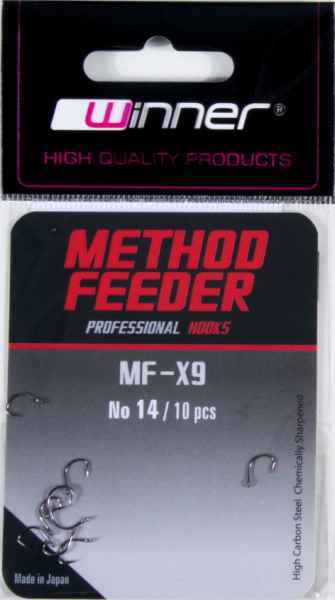 Háčik - Professional Method Feeder MF X9 / 10ks balenie 10ks balenie - MF X9 - veľkosť 8