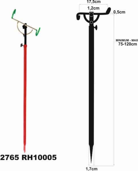 Feeder stojan na prúty 50/90cm